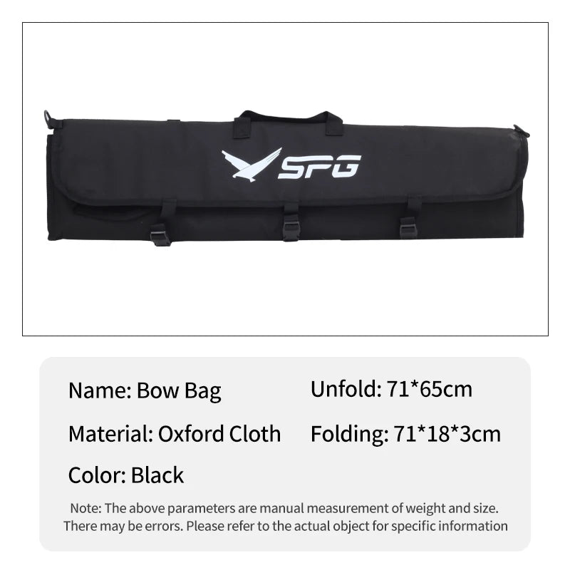 Dark Slate Gray SPG Foldable Bow Bag Oxford Cloth | Recurve Takedown Bow Case SPG