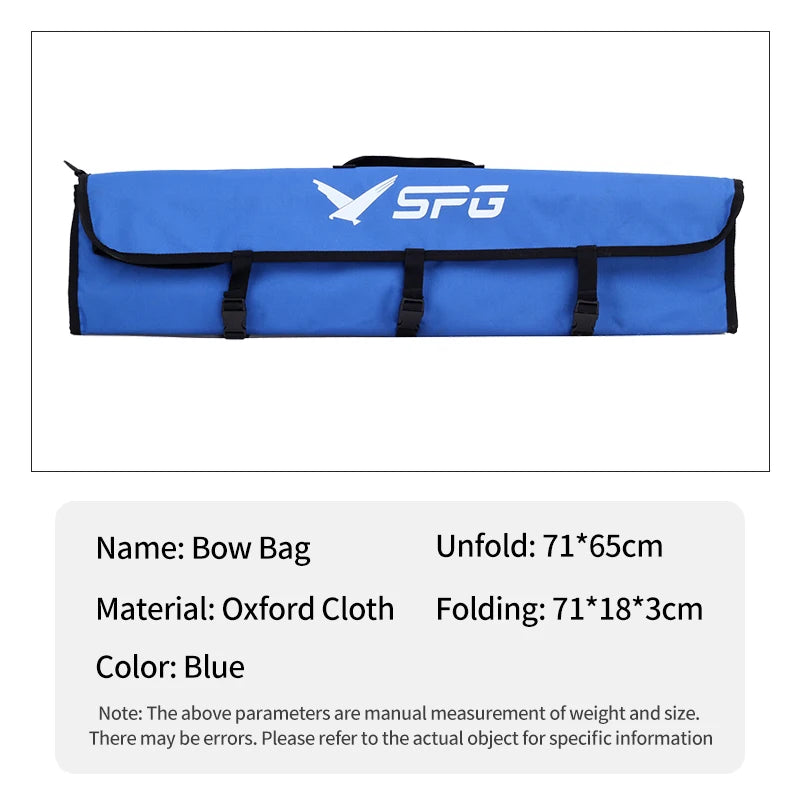 Dark Slate Blue SPG Foldable Bow Bag Oxford Cloth | Recurve Takedown Bow Case SPG