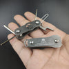 Dark Slate Gray Multifunctional Slingshot Allen Key Set | Tightening Loosening Screw | Easy Flat Band Rubber Tying Tool INDIAN SLINGSHOT