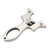 White Smoke Bright Design Fox Shaped Stainless Steel Slingshot MARKSMAN