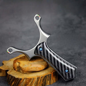 Dark Slate Gray Stainless Steel CarbonArc Slingshot INDIAN SLINGSHOT