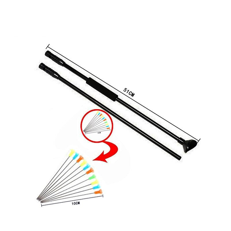 Beige Blowgun Adult Children Outdoor Decompression Toys To Exercise Lung Capacity with 10 Packs Of Blowing Arrows Darts INDIAN SLINGSHOT
