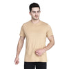 Wheat Round Neck Sports Regular Fit 100% Pure Cotton TShirt for Men and Boys CHICBESTY