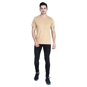Black Round Neck Sports Regular Fit 100% Pure Cotton TShirt for Men and Boys CHICBESTY