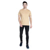 Wheat Round Neck Sports Regular Fit 100% Pure Cotton TShirt for Men and Boys INDIAN SLINGSHOT