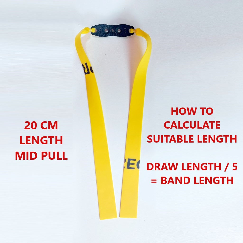 Lavender New 20CM Length Mid Pull Rubber Band 0.55MM-1.0mm Thickness High Quality Slingshot Catapult Accessories and Replacement Flat Bands - 1 Piece INDIAN SLINGSHOT