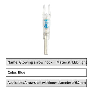 Archery Lighted Arrow Nocks LED Automatically Light up Glowing 3 Pack Hunting Fit ID 6.2 Mm Pins Pure Carbon Arrow Shaft