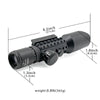 Dark Slate Gray 3-10 times slingshot rifle laser scope high quality shockproof sight outdoor shooting