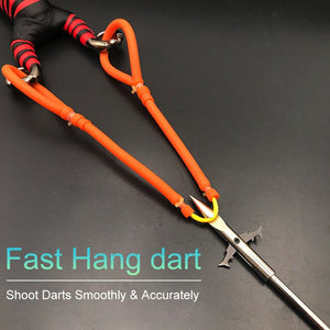 Dark Slate Gray 3060 Rubber Band Shooting Fish Dragging Rubber Band Strong Fish Slingshot Natural Rubber Fish Dart Hunting Fishing