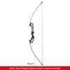 Archery Takedown Recurve Bow and Arrow Set Take-Down Straight Metal Bow Riser Beginner Shooting Practice Equipment