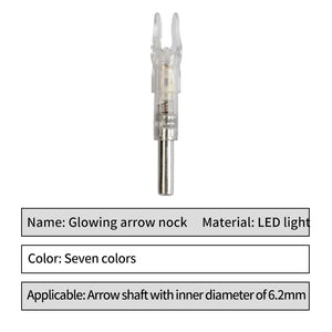 Archery Lighted Arrow Nocks LED Automatically Light up Glowing 3 Pack Hunting Fit ID 6.2 Mm Pins Pure Carbon Arrow Shaft
