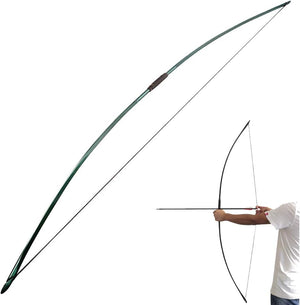 67 Inch Archery Traditional Longbow 25-120Lbs Recurve Bow Hunting English Longbow for Right Hand Left Hand Adult Outdoor Sports