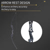 Archery Takedown Recurve Bow and Arrow Set Take-Down Straight Metal Bow Riser Beginner Shooting Practice Equipment