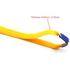 Goldenrod 10 Pieces Slingshot Rubber 24cm Length 0.50mm To 0.70mm Mid Pull Long Pull Butterfly Slingshot Yellow Flat Rubber Band SLINGSTER