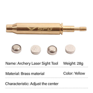 Laser Test Arrow Tips Infrared Calibrated Hunting Recurve Bow Archery Sighting 6.2 Mm Thread Brass Removable Arrow Head Point