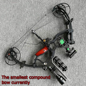 Dark Gray Compound Bow 40-70 Lbs Short Axis Triangle Bow Shooting Outdoor Tree Stand Shooting Fish Game Bow INDIAN SLINGSHOT