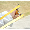 Goldenrod Zinc Alloy Clip Imitation Solid Wood Handle Strapless Slingshot Outdoor Precision Shooting INDIAN SLINGSHOT