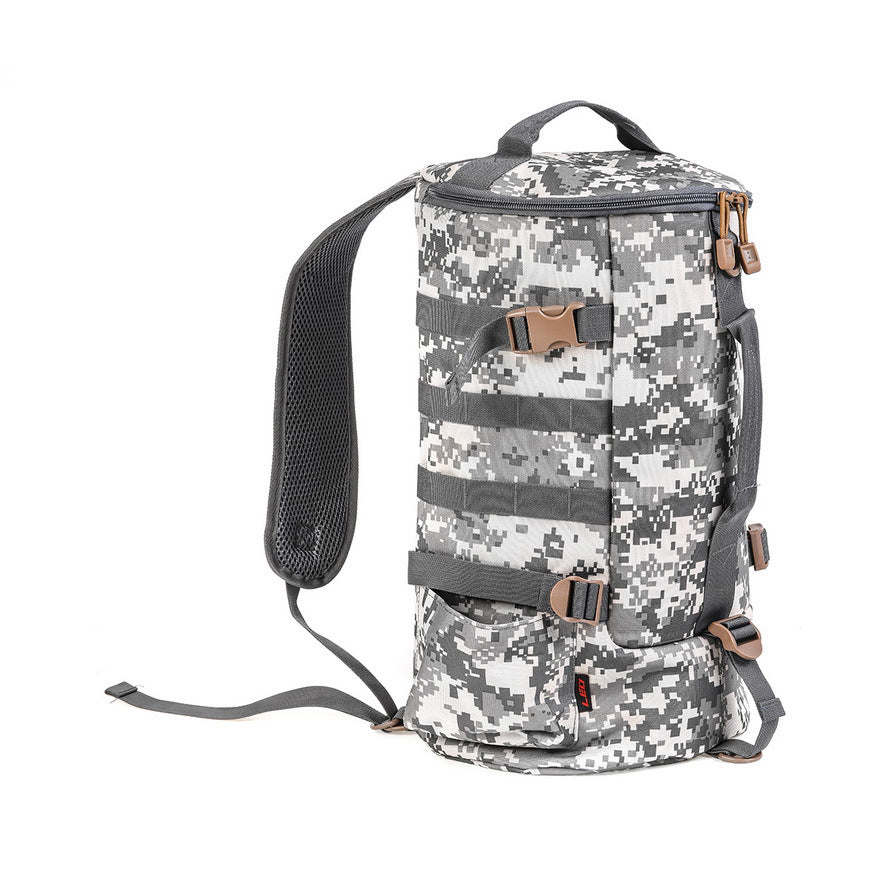 Dim Gray Top  Quality  Camouflage  Cylindrical  Multifunctional  Satchel MARKSMAN