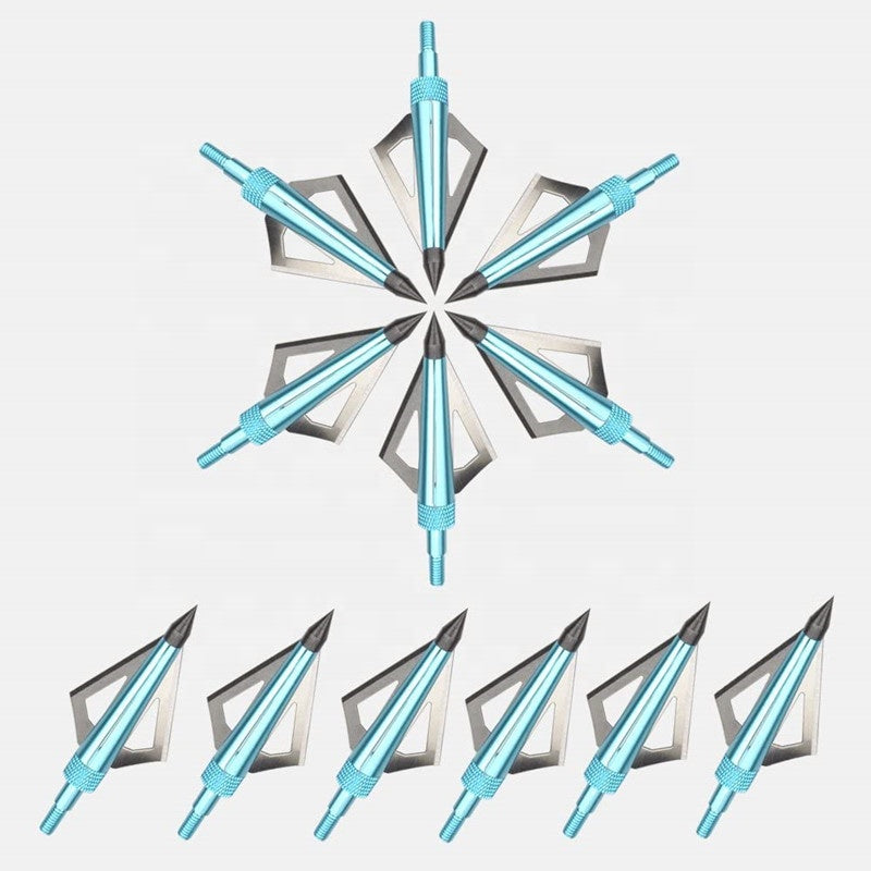 White Smoke F-15 Three Fixed Blades 100 Grain Broadheads MARKSMAN