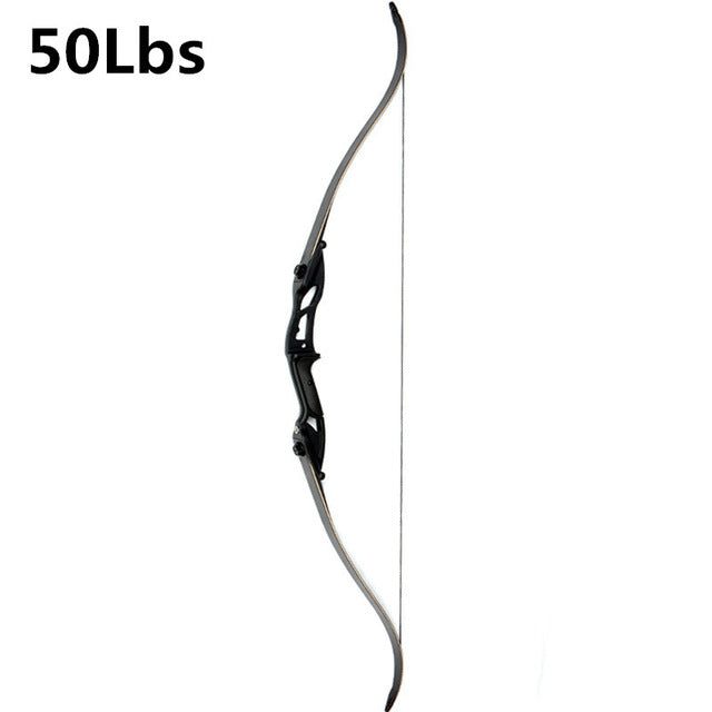 Gray Recurve 30-50Lbs 56 Inches Target Shooting Recurve Bow With Sight Arrow Rest For Right Hand User Archery Target Shooting marksman