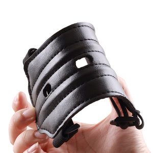 Rosy Brown Children's Model With Holes Thick Breathable Outdoor Recurve Bow  Archery Elastic Adjustable Arm Guard INDIAN SLINGSHOT