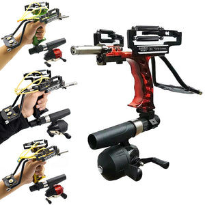 Tan Professional Instructor Slingbow with Wrist and Infrared Sight Adult Fishing Slingshot Set INDIAN SLINGSHOT
