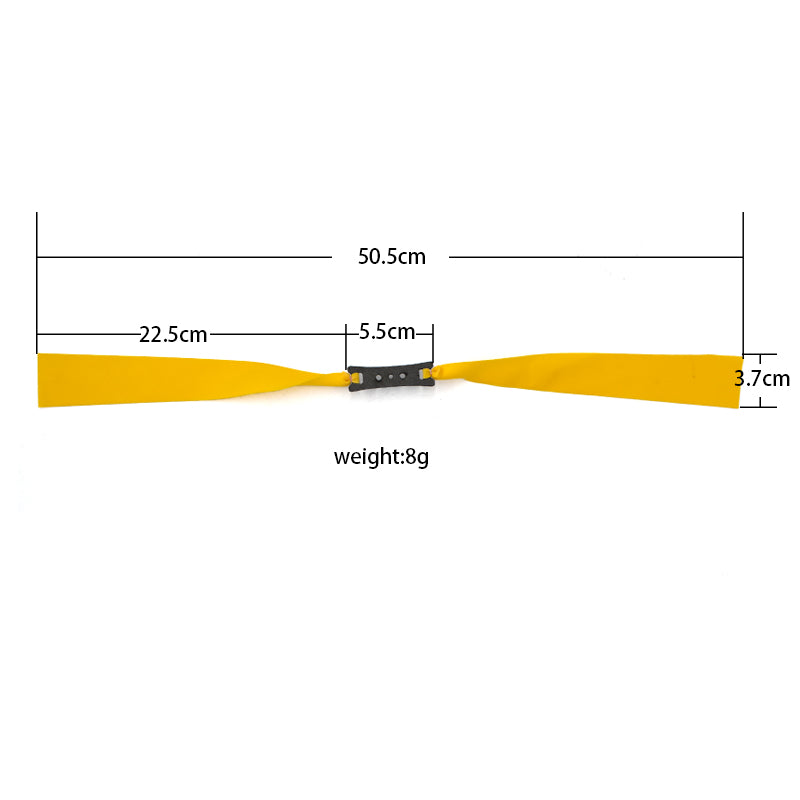 Orange Large Bow Head 0.80mm/1.0mm 3.7cm Wide Flat Rubber Band for Long Rod Slingshot Catapult INDIAN SLINGSHOT