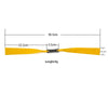 Sandy Brown Large bow head 0.80mm/1.0mm 3.7cm wide flat rubber band for long rod slingshot catapult INDIAN SLINGSHOT