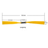 Tan Large bow head 0.80mm/1.0mm 3.7cm wide flat rubber band for long rod slingshot catapult INDIAN SLINGSHOT
