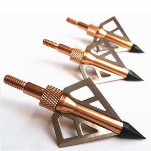 Antique White Broadhead 100 grains Screw Archery Arrow Tips INDIAN SLINGSHOT