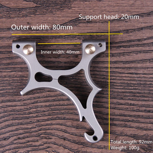 Dim Gray New High Precision Mini Portable Pocket Slingshot Stainless Steel | Titanium Alloy Catapult MARKSMAN