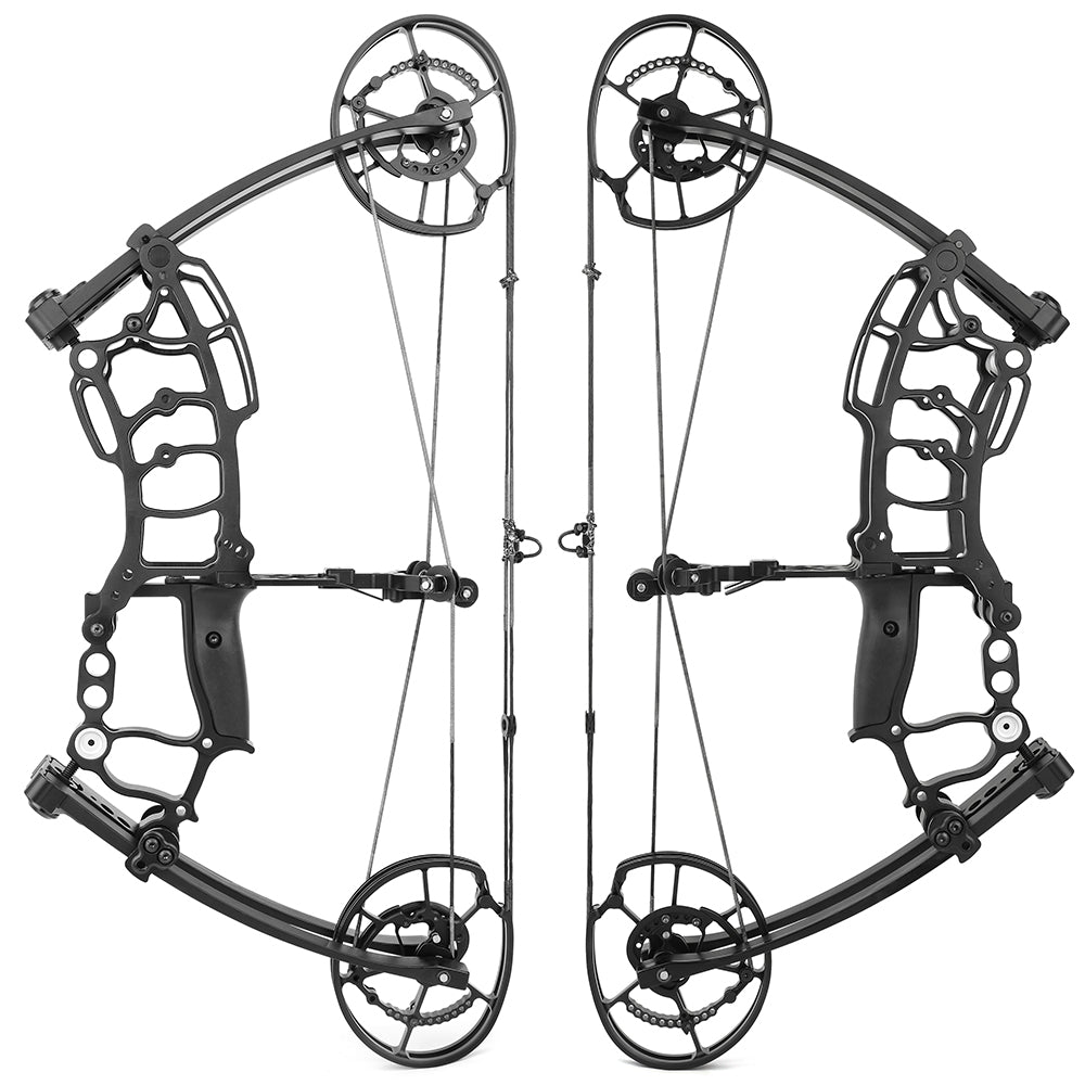 Dark Slate Gray M109K Dual-Purpose Composite Bow Archery And Fishing Bow Short-Axis Pulley Compound Bow JUNXING