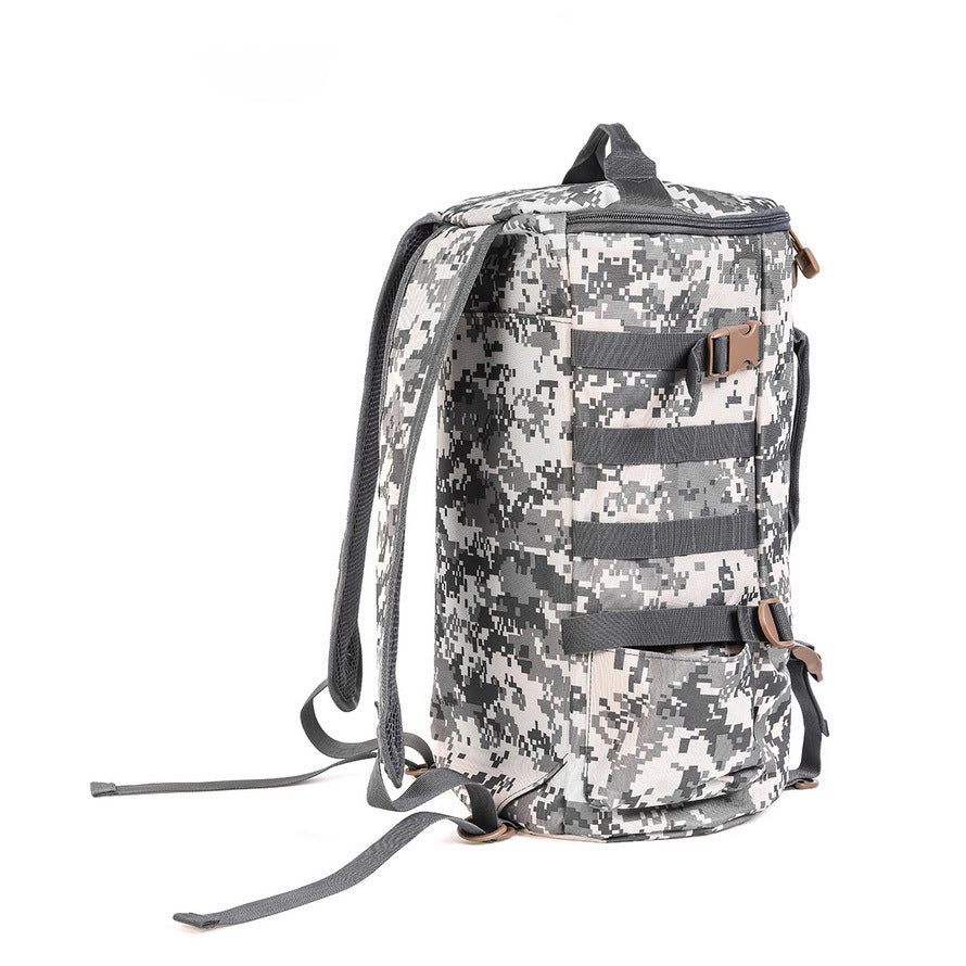 Slate Gray Top  Quality  Camouflage  Cylindrical  Multifunctional  Satchel MARKSMAN