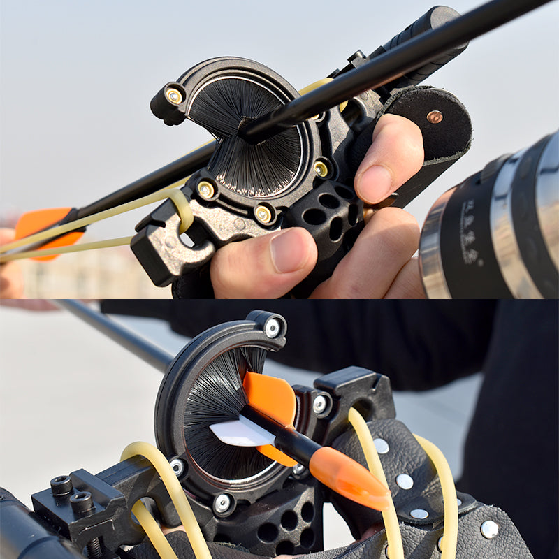 Black Slingshot Archery with Arrows and Laser Multifunctional Slingshot for Target Practice and Fishing INDIAN SLINGSHOT