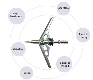 Light Gray M-09 Arrowtip 100 Grain Broadhead INDIAN SLINGSHOT