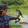 Black Compound Bow 40-70 Lbs Short Axis Triangle Bow Shooting Outdoor Tree Stand Shooting Fish Game Bow INDIAN SLINGSHOT