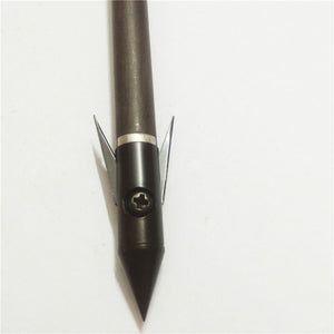 White Smoke Black Metal Target Arrow and Dart Head INDIAN SLINGSHOT