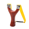 Sienna Red Imitation Wood Grain Alloy Slingshot Portable Outdoor Shooting Toy INDIAN SLINGSHOT