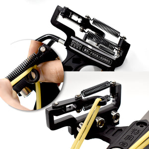 Black Professional Instructor Slingbow with Wrist and Infrared Sight Adult Fishing Slingshot Set INDIAN SLINGSHOT