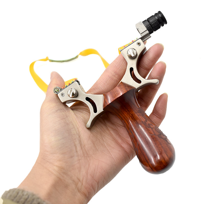 Rosy Brown Resin  professional  slingshot with rubber band outdoor  hunting and fishing shoot slingshot SLINGSTER