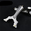 Black Stainless Steel Heavy Bow Classic CNC Chicken Slingshot Outdoor Target Shooting Catapult INDIAN SLINGSHOT