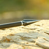 Dim Gray High-Grade Arrow Tip Archery Carbon Steel 125 Grain Broadheads for Outdoor Target Shooting INDIAN SLINGSHOT