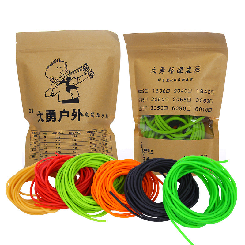 Dark Khaki 1 Meter Slingshot Rubber Tube Band | Diameters of 1632 / 2040 / 1842 / 1745 / 2050 / 3060 / 6090 / 2055/ 1636 Latex Tube Round Rubber Band Slingshot Accessories INDIAN SLINGSHOT