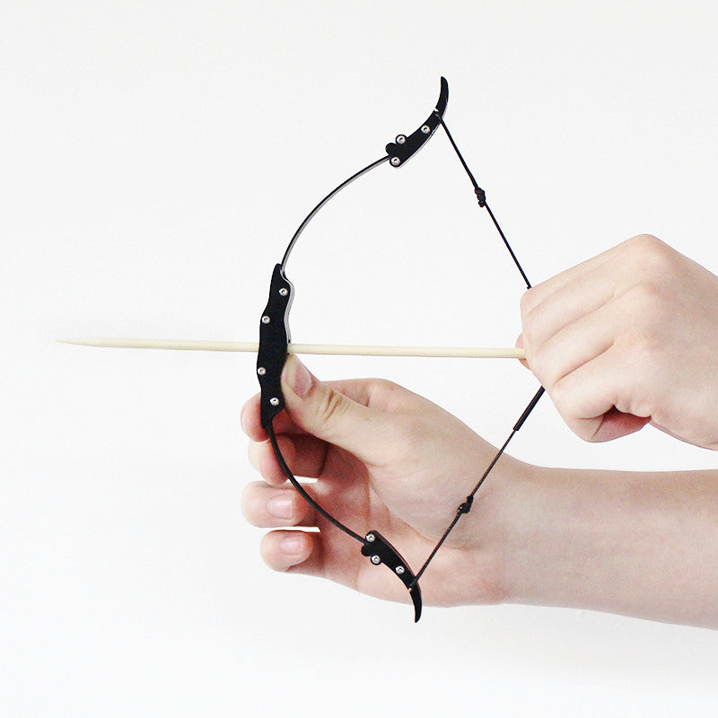 Beige Creative Kids Mini Recurve Bow High Quality Stainless Steel Creative and Wild Archery Powerful Outdoor Sports Arrow Wooden SLINGSTER