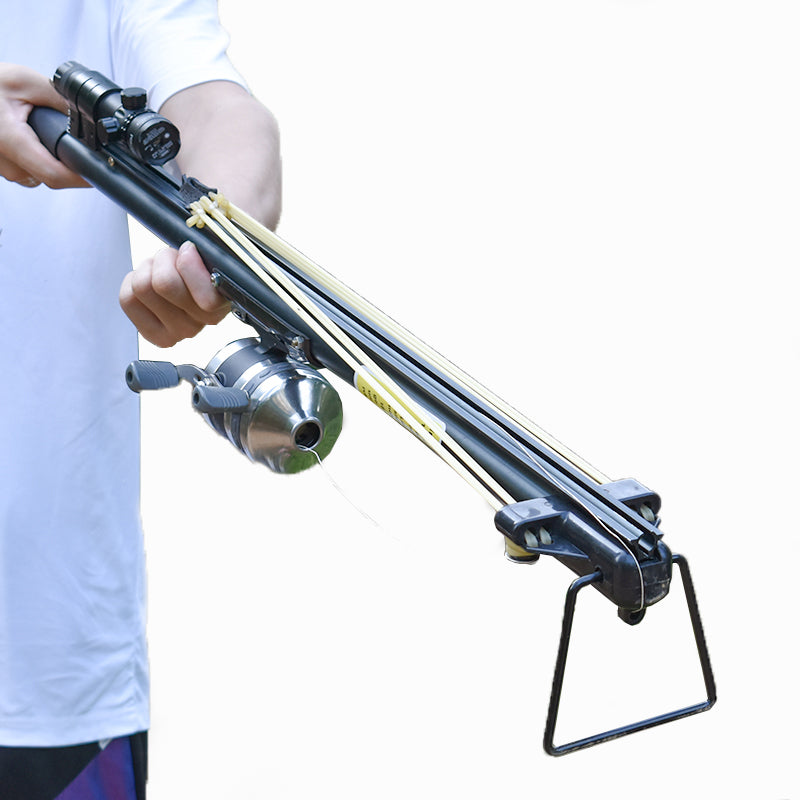 Long Rode Slingshot Powerful Long Rod Slingshot with Fishing Reel – INDIAN SLINGSHOT