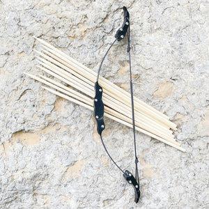Light Gray Creative Kids Mini Recurve Bow High Quality Stainless Steel Creative and Wild Archery Powerful Outdoor Sports Arrow Wooden SLINGSTER
