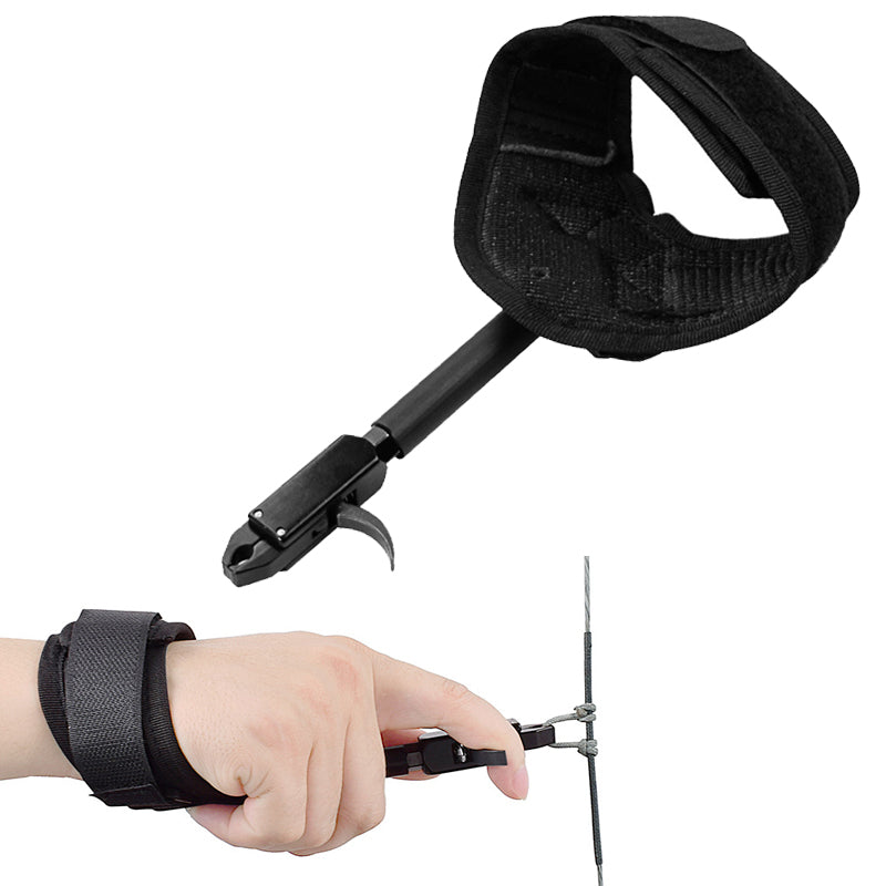 Gray Archery Caliper Release Aid Compound Bow Strap Shooting Pro Arrow Wristband Archery Bow Release Aid INDIAN SLINGSHOT