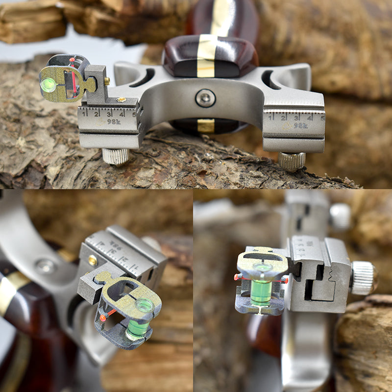 Dim Gray Professional Premium Aiming Wood and Stainless Steel Slingshot Outdoor Shooting MARKSMAN