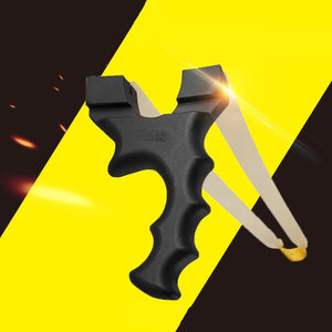 Yellow Outdoor Traditional Slingshot Free Competitive Ejection Outdoor Target Shooting Slingshot SLINGSTER
