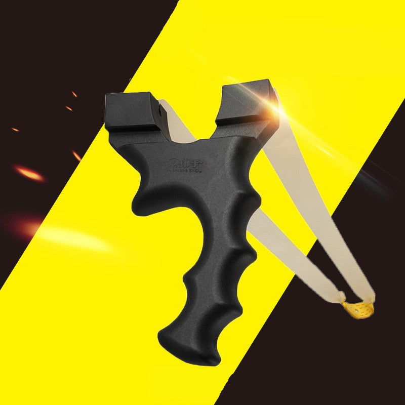 Yellow Outdoor Traditional Slingshot Free Competitive Ejection Outdoor Target Shooting Slingshot SLINGSTER